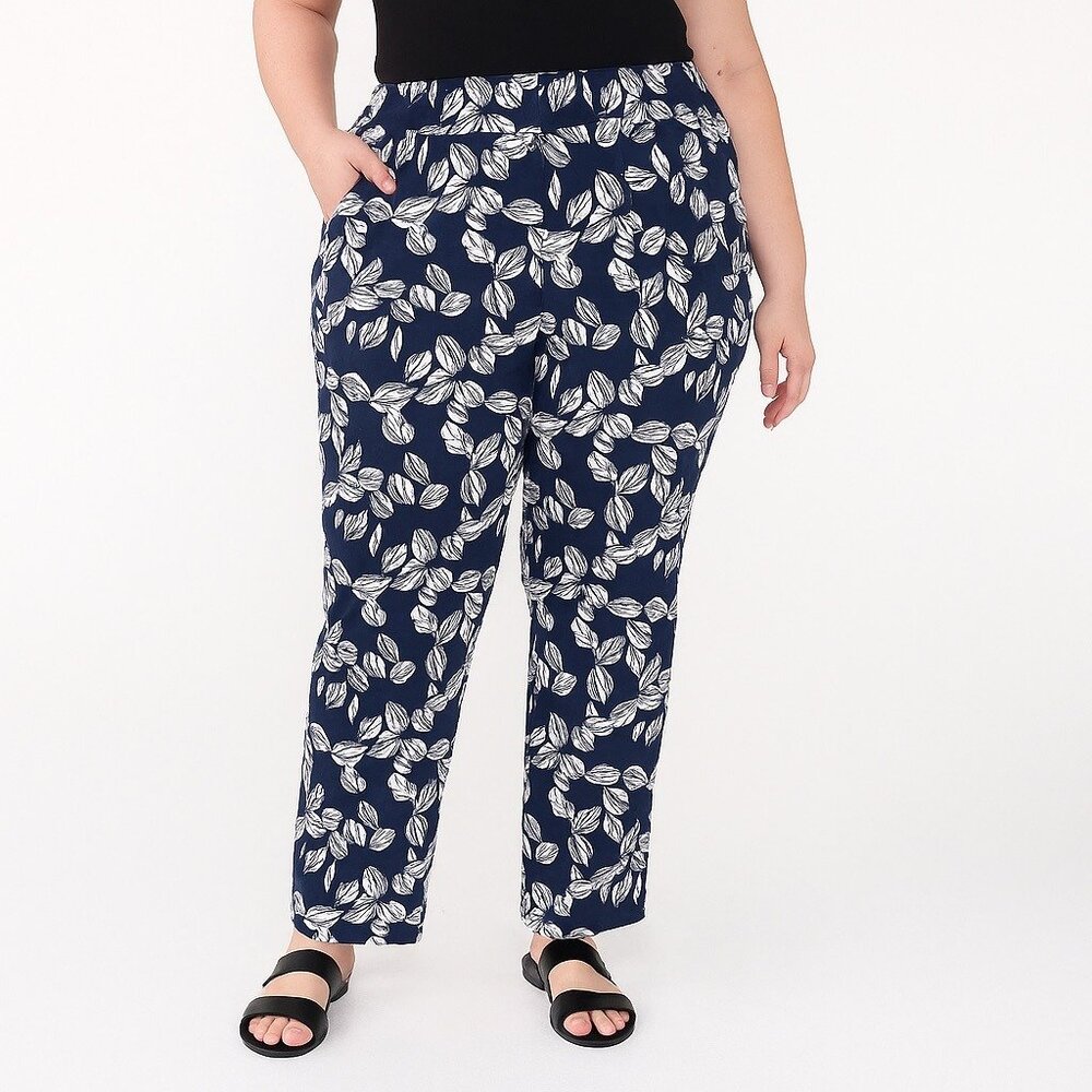 Magnolia Grace Julie Drawstring Straight Leg Pant, XXL
